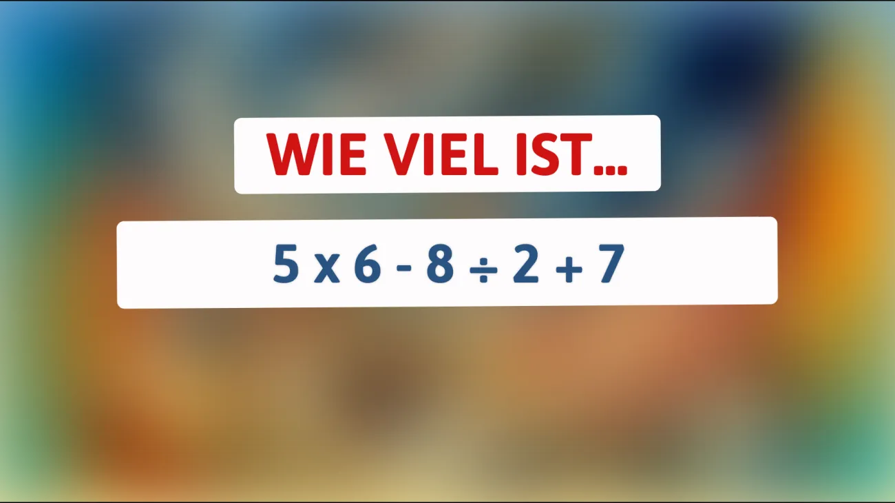 Nur die klügsten Köpfe können diese mathematische Herausforderung lösen – bist du einer von ihnen?"